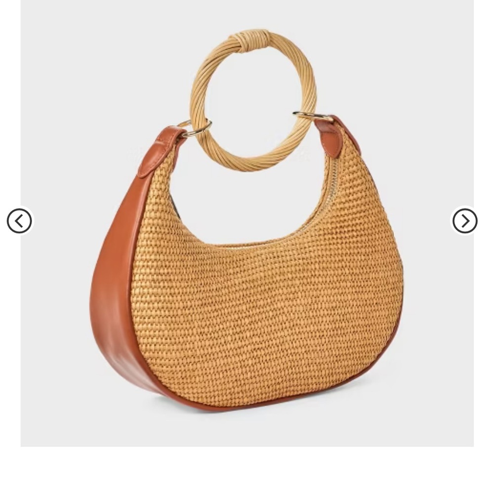 LIKE NEW Target Straw Bracelet Bag